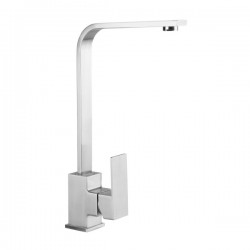 Μπαταρία Kουζίνας Αναμεικτική Emerald Inox Mat Acquanet Τετραγωνισμένη με Περιστρεφόμενο Ρουξούνι